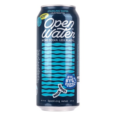 Open Water Sparkling Water Tallgirl Can, 16 oz., 12/Pack (220-02696)