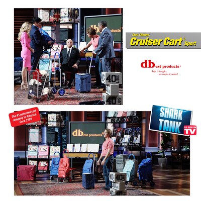 Dbest Stair Climber Cruiser Cart Sport Foldable Grocery Cart, Silver (01-936)