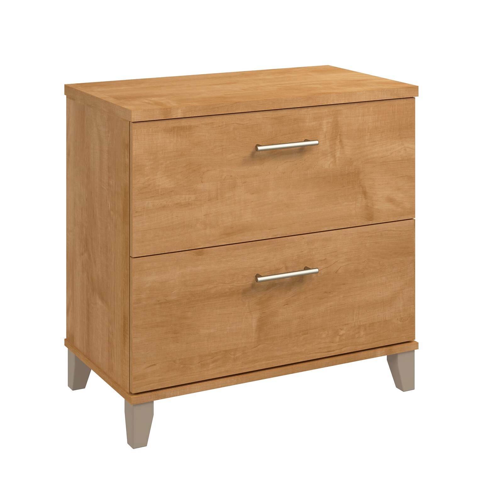 Bush Home Somerset 2 Drawer Lateral File Cabinet, Maple Cross (WC81480)
