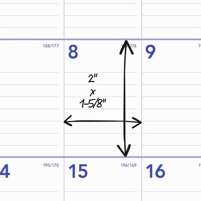 2026-2027 AT-A-GLANCE 15" x 12" Academic Monthly Wall Calendar, Purple/Red (AY8-28-27)