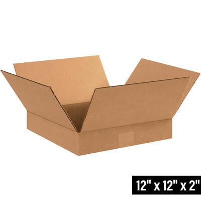 12 x 12 x 2 Shipping Boxes, 32 ECT, 25/Bundle (12122)