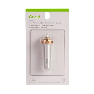 Cricut Fine Debossing Tip & QuickSwap Housing, Silver (2006835)