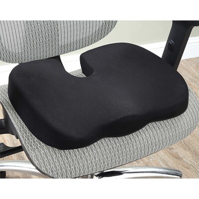 Lorell Foam Butterfly-Shaped Seat Cushion, Black (LLR18307)