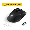 NXT Technologies™ Wireless Optical USB Mouse, Black (NX60885)