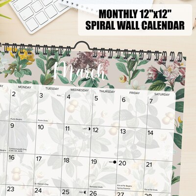 2026 Willow Creek Botanical Nature 12" x 12" Monthly Wall Calendar (54727)