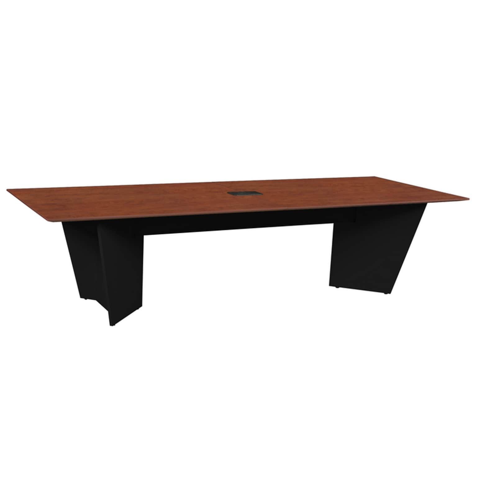 Regency Array 120W x 48D Conference Table with Grommet, Cherry/Black (ACT12048CHBK)