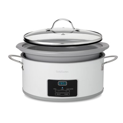 Betty Crocker 6-Qt Slow Cooker, White (BC-4587W)