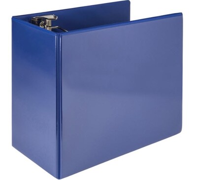 Samsill Nonstick 6 3 D-Ring View Binder, Dark Blue (SAM16422)