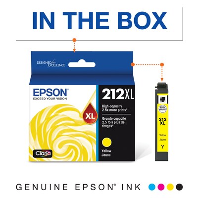 Epson T212XL Yellow High Yield Ink Cartridge (T212XL420-S)