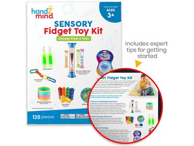 hand2mind Sensory Fidget Toy Kit, Assorted Colors (93599)