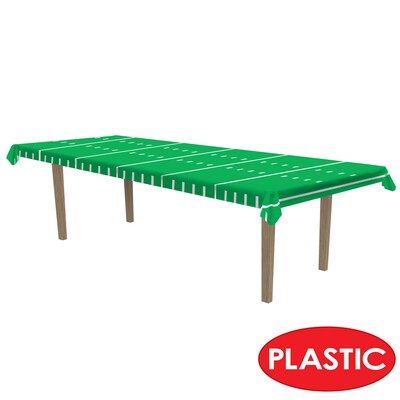 Beistle Game Day Football Table Roll, Green/White (54068)