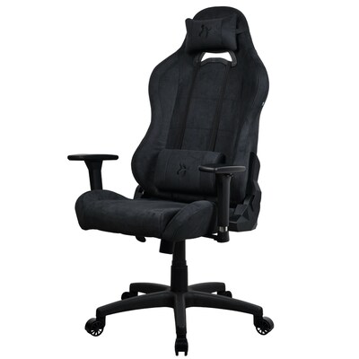 Arozzi Torretta Supersoft Microfiber Ergonomic Racing Gaming Chair, Pure Black (TORRETTA-SPSF-PBK)