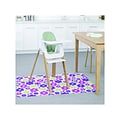Deflect-O FashionMat Lazy Daisies Hard Floor Chair Mat, 35 x 40, Low-Pile, Multicolor (CM3540LD)