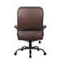 Boss LeatherPlus Faux Leather Executive Big & Tall Chair, 400 lb. Capacity, Bomber Brown (B991-BB)