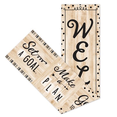 Creative Teaching Press Black, White, and Wood Welcome Banner, 3/Pack (CTP10937-3)