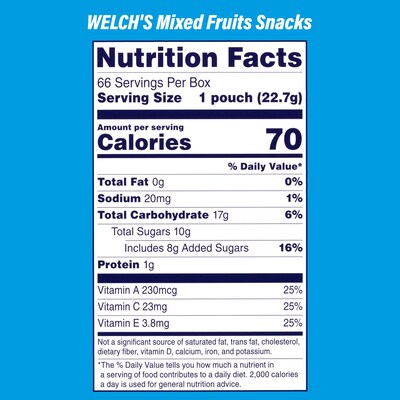 Doritos Nacho Cheese Tortilla Chips & Welch's Mixed Fruit Snacks, 2/Pack (600-04174)