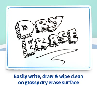 Flipside Double Sided Dry-Erase Mobile Whiteboard, 9" x 12", Pack of 48 (FLP20234)