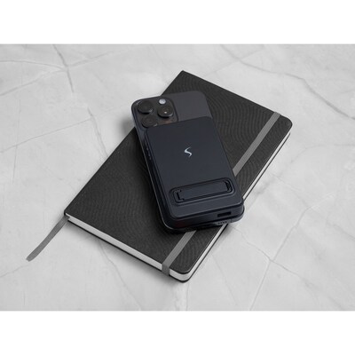 Scapade MagPower Max Magnetic Wireless Qi 10,000-mAh v2.0 Portable Power Bank, Black (S-PBQ10K)