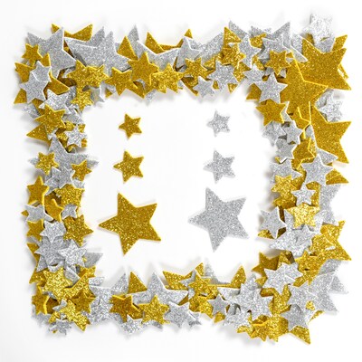 Ready2Learn Glitter Star Stickers, Multicolored, 168/Pack, 3/Bundle (CE-10083-3)