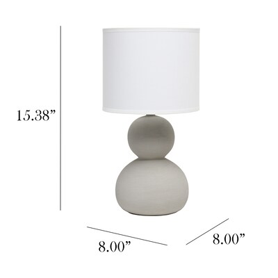 Simple Designs Stone Age Table Lamp, Taupe (LT1116-TAU)