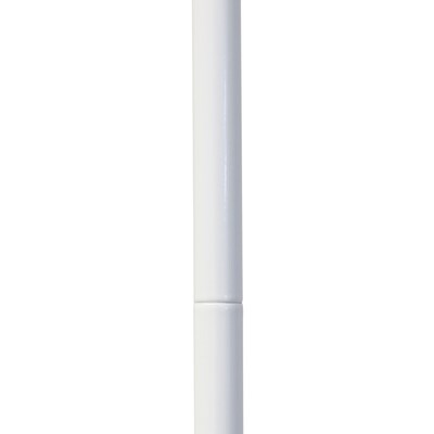 Simple Designs Sleek Essentials 54.72" Metal Floor Lamp with Round Shade, White (LF1051-WHT)