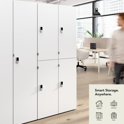 Bush Business Furniture Assure 72H 2-Tier White Storage Lockers (AUS130WHK)