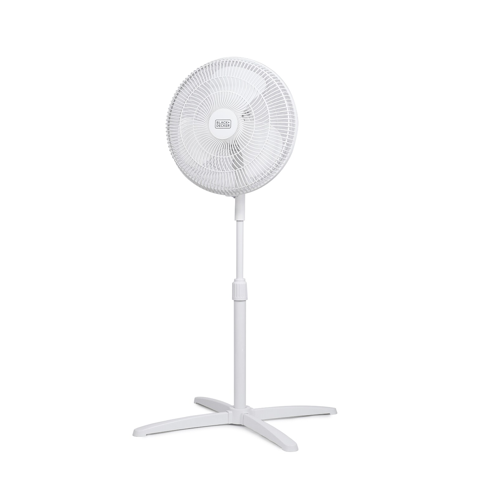 Black & Decker 16 Oscillating Pedestal Fan, 3-Speed, White (BFP16MXW)