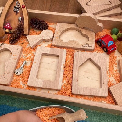 Learn Well Little Looking Shapes Home, Assorted Colors, 8/Set (YUSL1008)