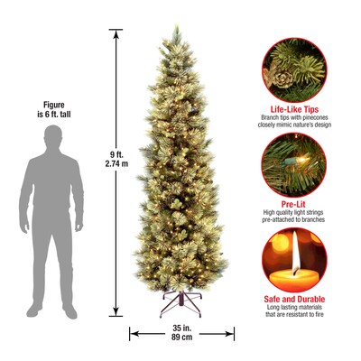 National Tree Company Carolina Pine Artificial Christmas Trees CAP3-330-90