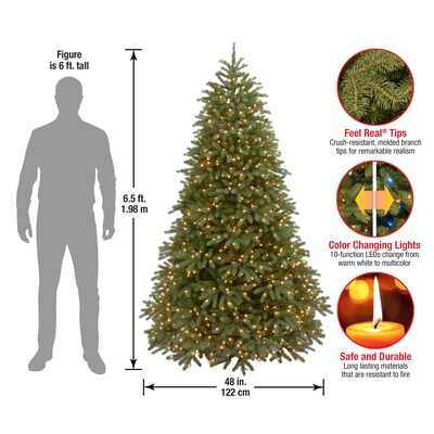 National Tree Company Jersey Fraser Fir Artificial Christmas Trees PEJF1-302LD-65