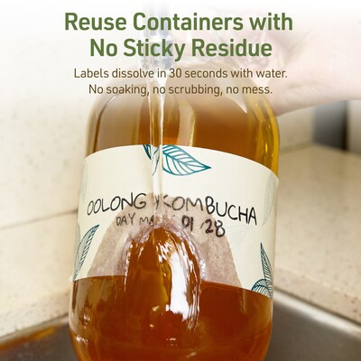 Avery Dissolvable Rectangle Multipurpose Labels, 3" x 7", Off-white, 30/Pack (94250)