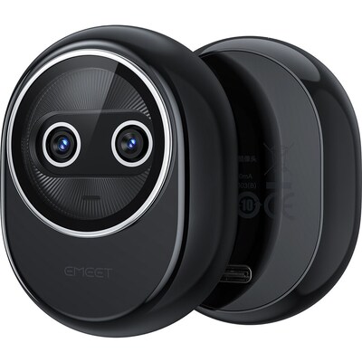 EMEET Piko+ HD 4K 8MP Webcam, Adjustable Mount, Black (EMDKBS-LD)