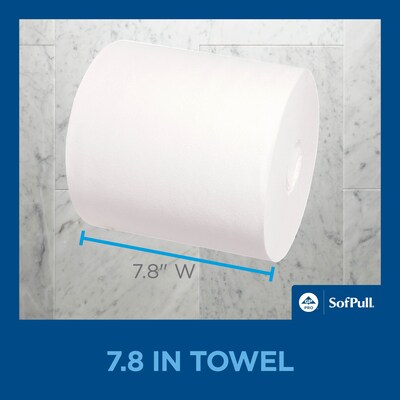 SofPull Premium Centerpull Paper Towels, 1-ply, 560 Sheets/Roll, 4 Rolls/Pack (28143)