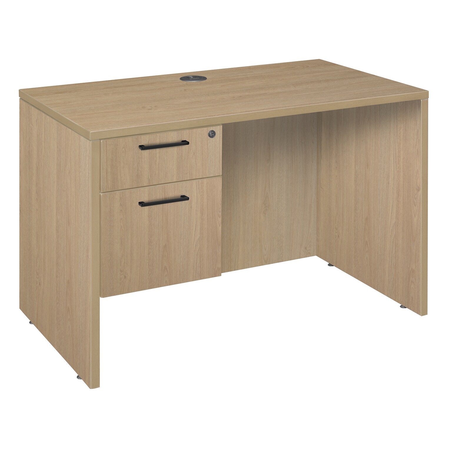 Regency Legacy 42 Executive Desk w/ Single Pedestal Drawer Unit, Noble Oak (LSP4224NO)