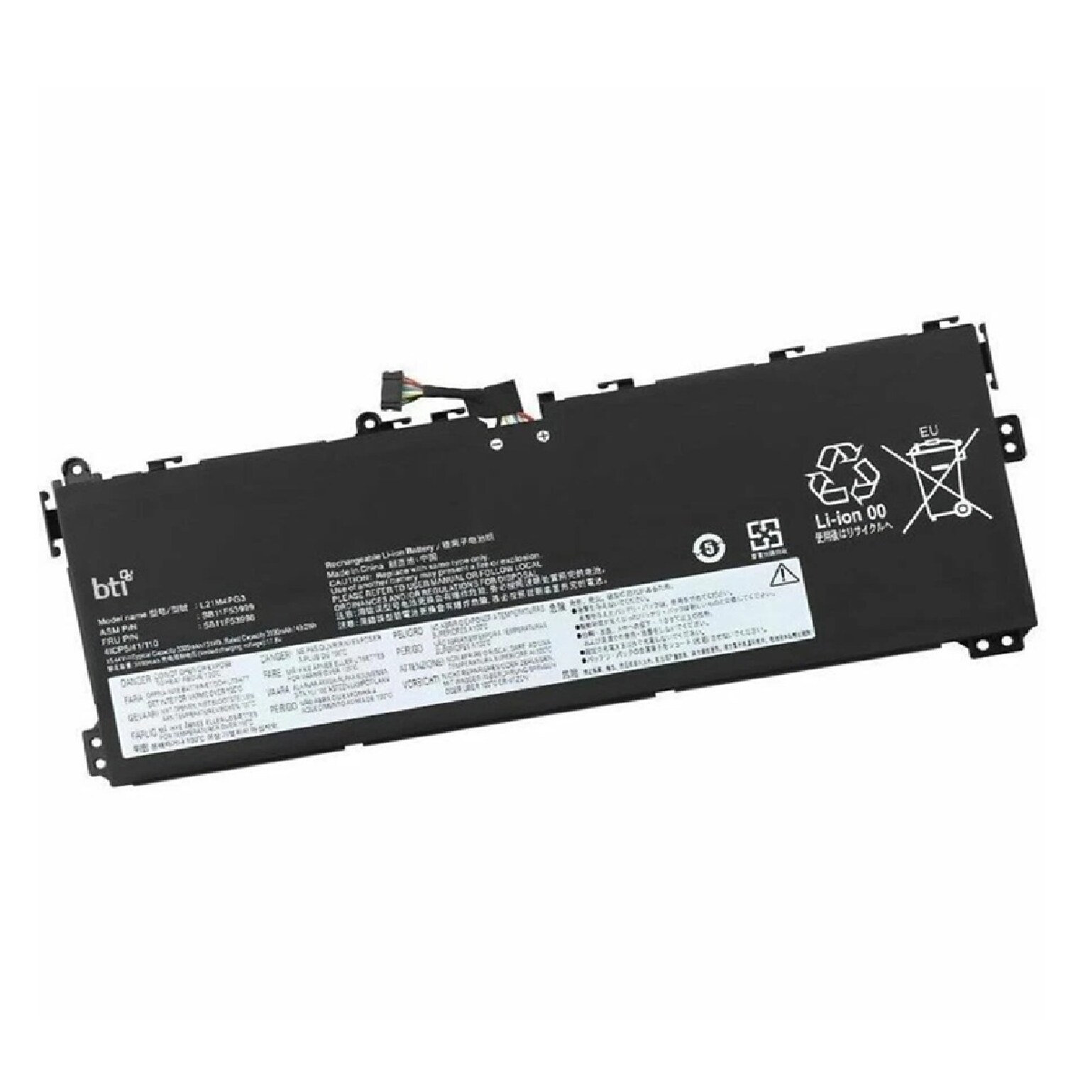 BTI Li-Ion Laptop Battery for Lenovo 13W Yoga / 13W Yoga 82S1 / 13W Yoga 82S2 / 13W Yoga Gen 2  (5B11F53996-BTI)
