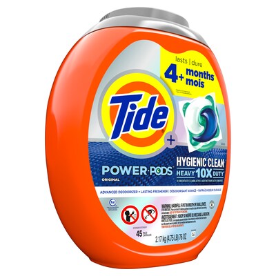 Tide Power PODS Laundry Detergent Pacs, Original, 45 Capsules (59080/09163)