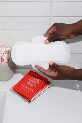 Aunt Flow Regular Cotton Maxi Pads with Wings, 500/Carton (AF-PADS-CTRGVERT)