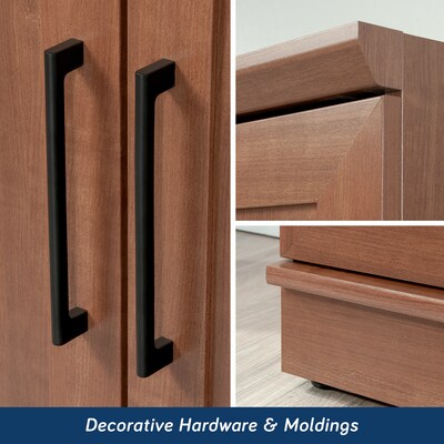 Sauder HomePlus 71"H Storage Cabinet with 5 Shelves, Sienna Oak (411963)