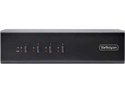 StarTech P4DD46A2-KVM-SWITCH USB DisplayPort 4-Port Dual-Monitor KVM Switch