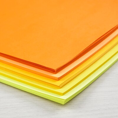 Astrobrights Colored Paper, 24 lbs., 8.5" x 11", Assorted Solar Sparks Colors, 100 Sheets/Ream (91530)