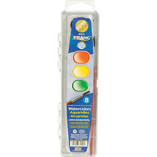 Prang® Washable Watercolor Paints; 8 Assorted