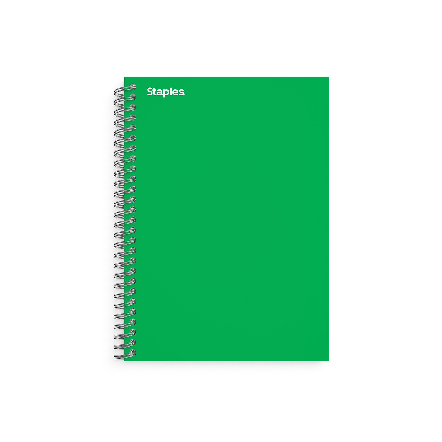 Staples Premium 1-Subject Notebook, 4.38 x 7, College Ruled, 80 Sheets, Reissue Green (TR58350M)