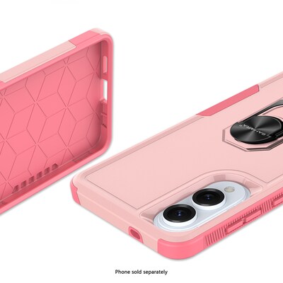 SaharaCase Raider Series Kickstand Phone Case for Samsung Galaxy S25 Edge, Shock Absorbing, Desert Rose (CP00837)
