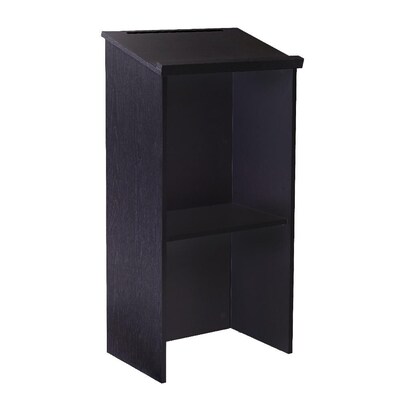 AdirOffice 45.8 Podium Lectern with Cover, Black (661-01-BLK)