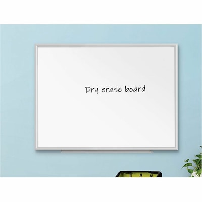 Lorell Aluminum Frame Styrene Dry-Erase Whiteboard, 5' x 3' (LLR00517)