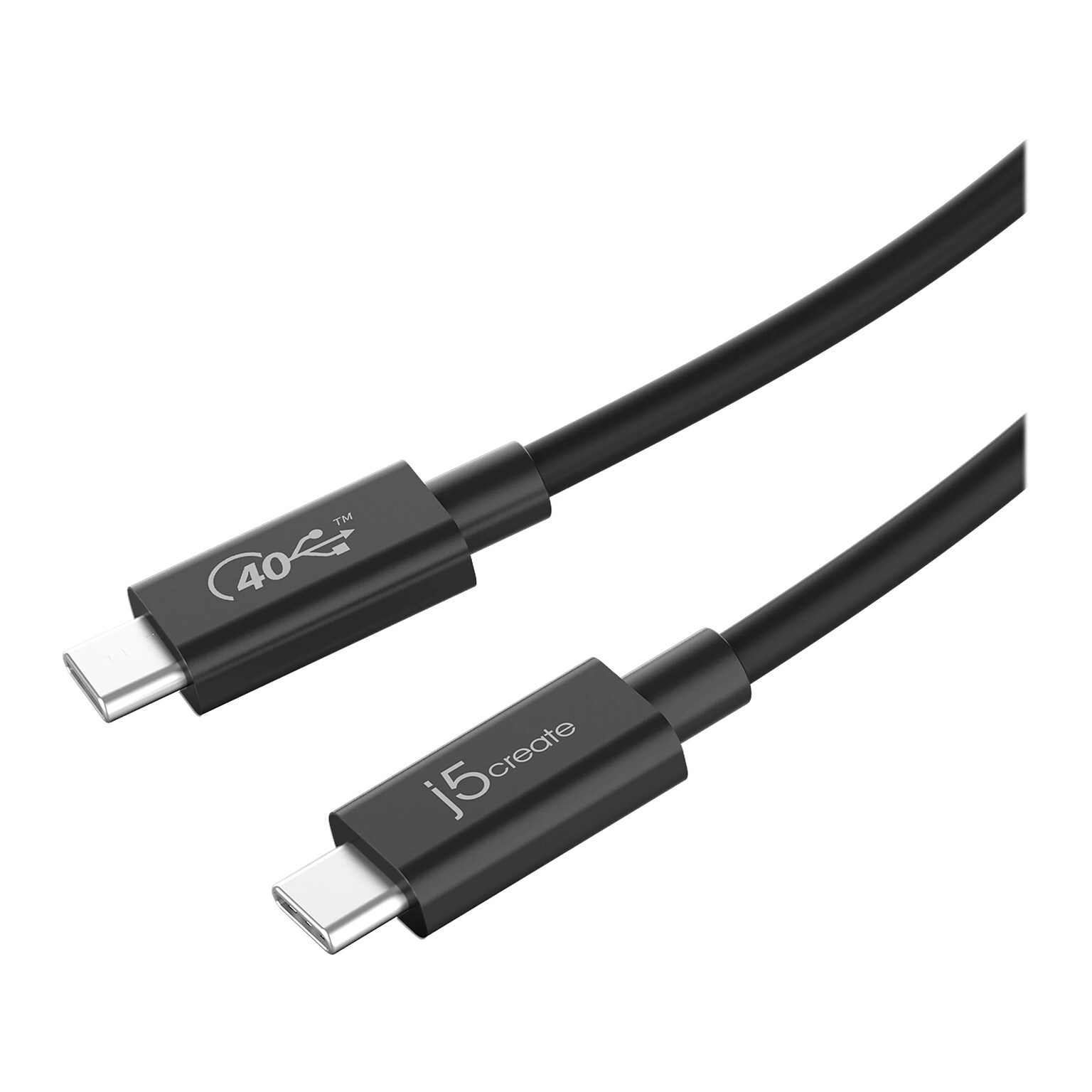 j5create 2.6 USB C to USB C Power Cable, Male to Male, Black (JUC28L08)