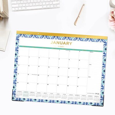2026 Day Designer for Blue Sky Tile 22" x 17" Monthly Desk Calendar (133694-26)