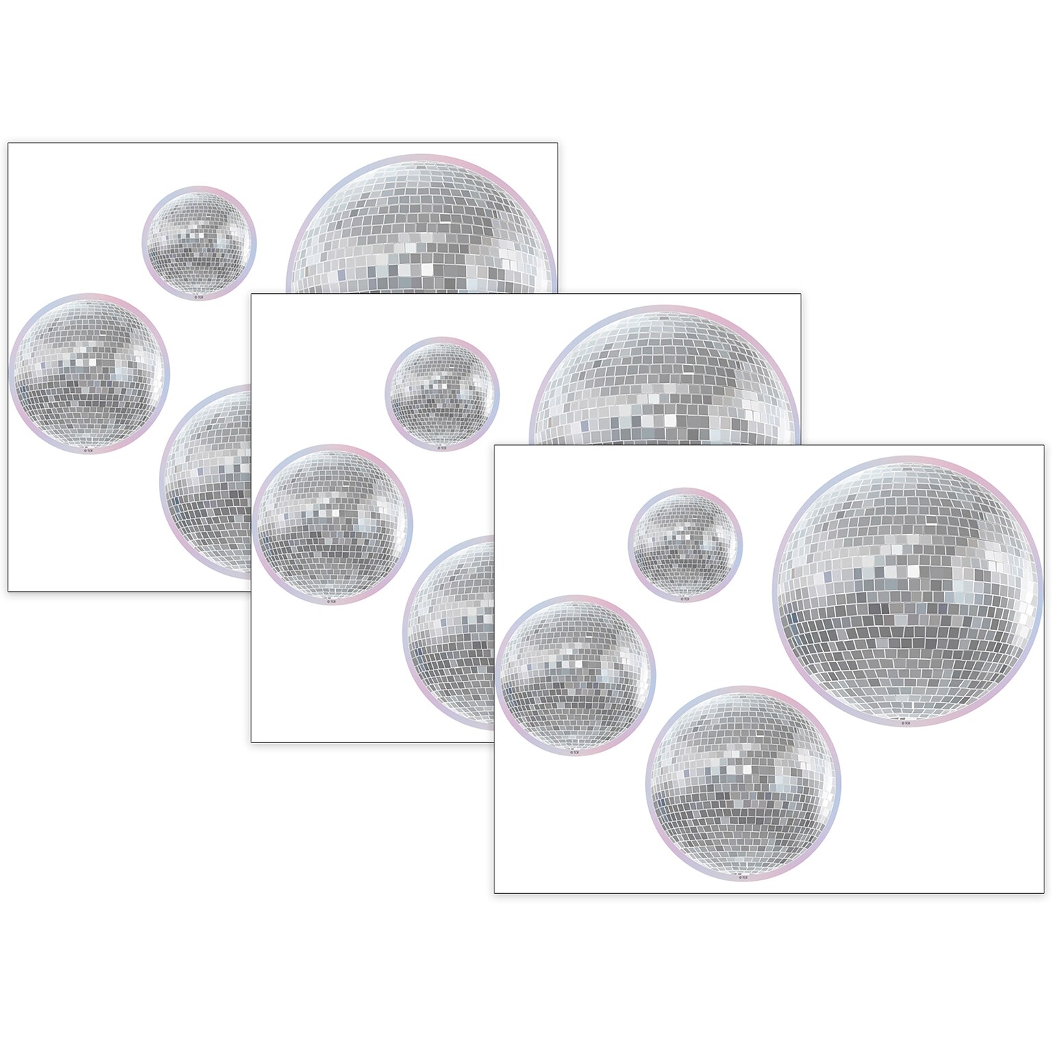 Teacher Created Resources Disco Balls Accents, 60/Pack, 3 Packs/Bundle (TCR6980-3)