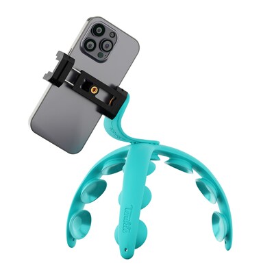 Tenikle Bendable Suction Cup Camera Mount & Holder, iPhone & Android Compatible, Teal (TPRO-01-TEA)