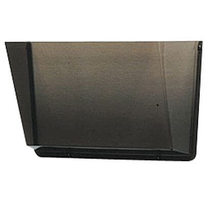 Wall-mount Pockets, Single Letter-Size Wall-Mount Pocket, Smoke,  6-1/2Hx14-1/2Wx3D